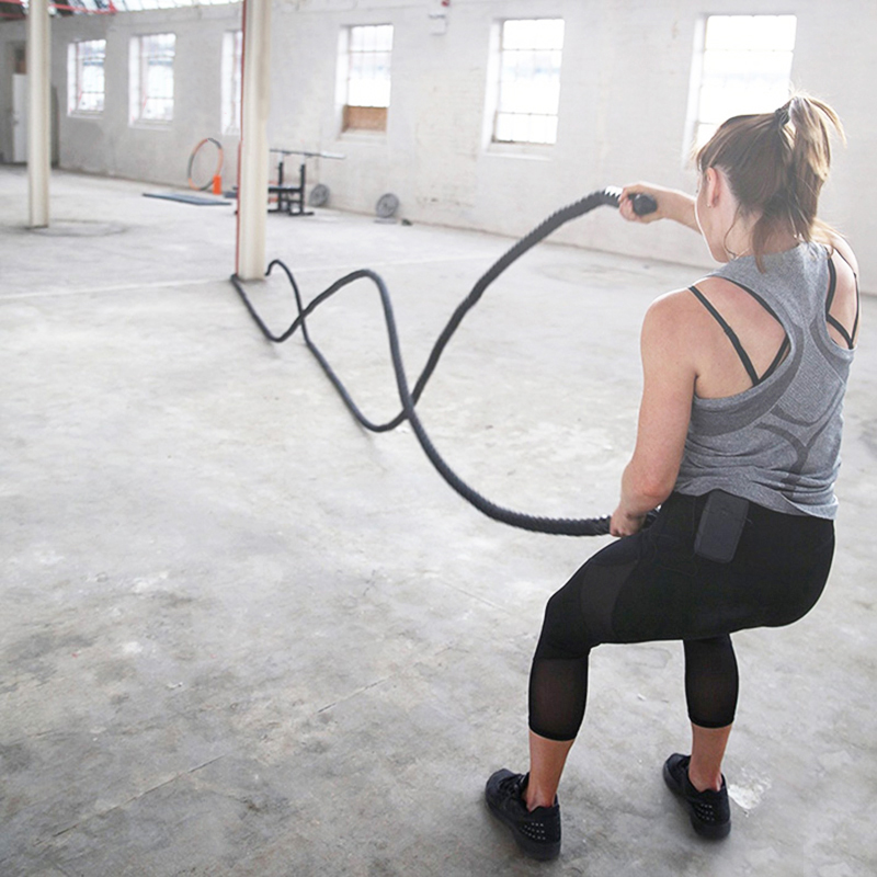 Crossfit Workout With Equipment - เชือกออกกำลังกาย 9M/12M/15M สำหรับครอสฟิต ออกกำลังกายหนัก ใช้ในยิมหรือที่บ้าน เพื่อเสริมสร้างกล้ามเนื้อและพัฒนาความแข็งแรง